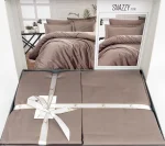 First Choice Snazzy Mink – 100% памук сатен, 200 TC – 6 части за спалня - Image 2