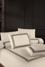 First Choice Спално бельо „Belezza Cappuccino“ Deluxe сатен – 100% памук – 6 части – за спалня с един плик - Image 2