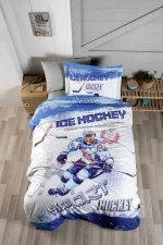 First Choice Hockey Gri – Детски спален комплект 100% памук Ranforce, 150 TC