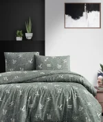 First Choice Homesko Goodnight Moonmist – 100% памук, 142 TC – Ranforce спален комплект 200×220 с чаршаф с ластик 160×200+35 см