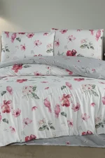 First Choice Homesko Parret – 100% памук 142 TC – Ranforce спален комплект 200x220 с чаршаф с ластик 160x200+35 см - Image 2
