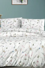 First Choice Homesko SPRING BEIGE – 100% памук, 142 TC – Ranforce спален комплект 200×220 с чаршаф с ластик 160×200+35 см - Image 2