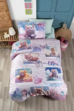 First Choice Cute Yeşil – Единичен спален комплект от 100% памук Ranforce 150 TC