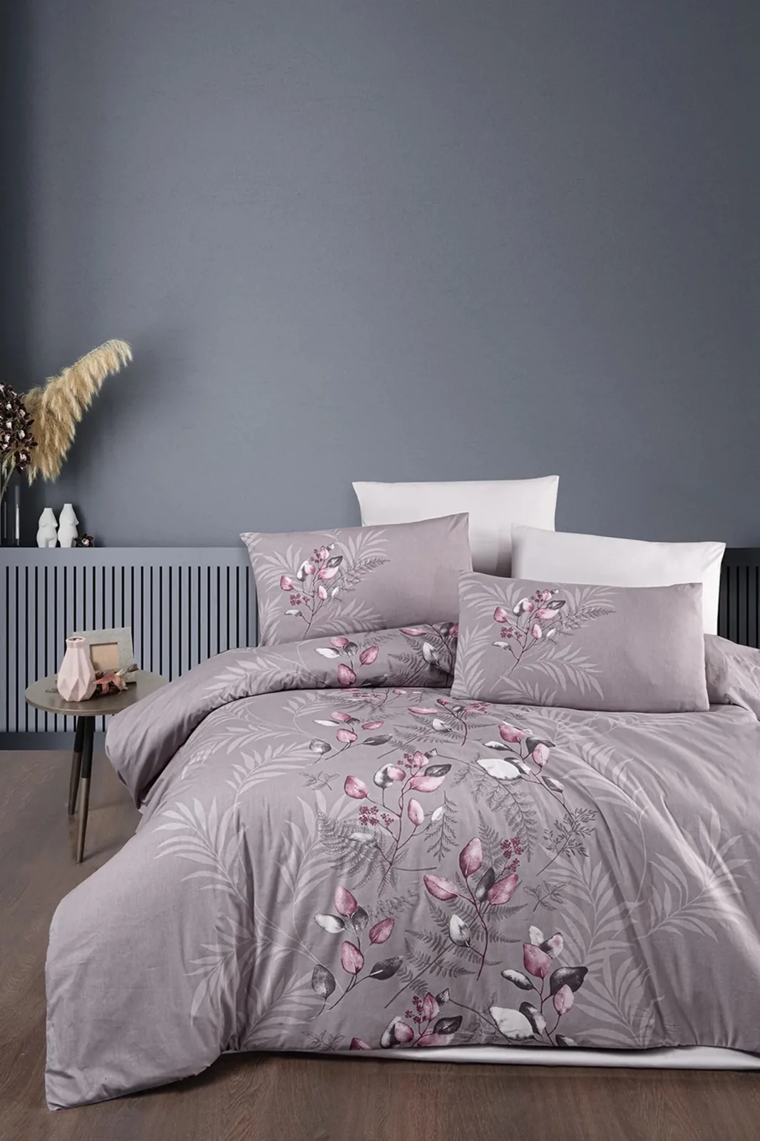 First Choice Hardy Violet – 100% памук, 150 TC – Ranforce спален комплект за спалня с 2 плика – 5 части