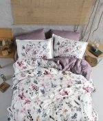 La Romano Спално бельо „Delcina Berry“ Premium Satin – 100% памук – 6 части – за спалня