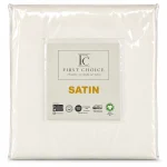 First Choice Krem – 100% памук сатен, 200 TC (80 нишки) – комплект чаршаф с ластик и 2 калъфки – 3 части - Image 2