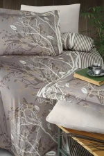 First Choice Living Brown – 100% памук сатен – единичен спален комплект – 4 части - Image 2