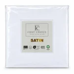 First Choice White – 100% памук сатен, 200 TC (80 нишки) – комплект чаршаф с ластик и 2 калъфки – 3 части - Image 2
