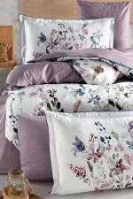 La Romano Спално бельо „Delcina Berry“ Premium Satin – 100% памук – 6 части – за спалня - Image 3