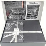 First Choice Carmina Füme – 100% памук сатен – спален комплект с 2 плика – 7 части - Image 4