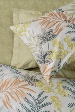 Cotton Box Спално бельо „Canopy Green“ – 100% памук сатен – 6 части - За спалня - Image 2