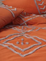 Cotton Box Спално бельо „Liya Kiremit“ – 100% памук ранфорс – 6 части - За спалня - Image 2