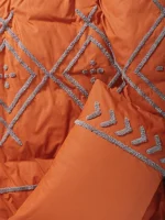 Cotton Box Спално бельо „Liya Kiremit“ – 100% памук ранфорс – 6 части - За спалня - Image 3