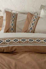 Cotton Box Спално бельо „Nova Beige“ – 100% памук ранфорс – 4 части - За спалня - Image 2