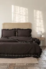 First Choice Спално бельо „Josef Brown“ Superior бархет – 100% памук – 4 части – за спалня