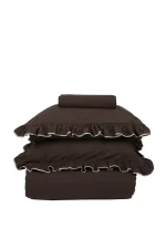 First Choice Спално бельо „Josef Brown“ Superior бархет – 100% памук – 4 части – за спалня - Image 6