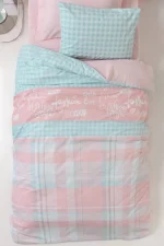 Cotton Box Единично спално бельо Junior „Liora Pembe“ Ranforce – 100% памук - 3 части - Image 2