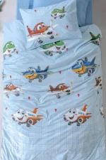 Cotton Box Единично детско спално бельо Junior „Jetty İndigo“ Ranforce – 100% памук - 3 части - Image 2