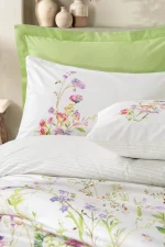 Cotton Box Двойно спално бельо Modeline „Meadow Yeşil“ Ranforce – 100% памук - 4 части - Image 2